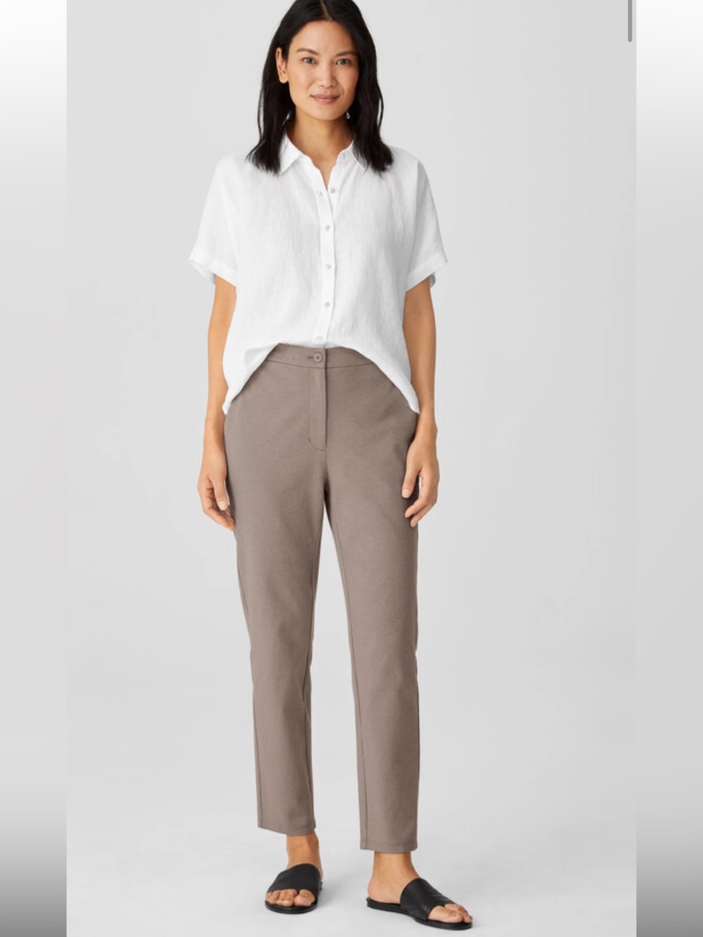 Eileen FisherStraight-Leg Women's Pants in Taupe